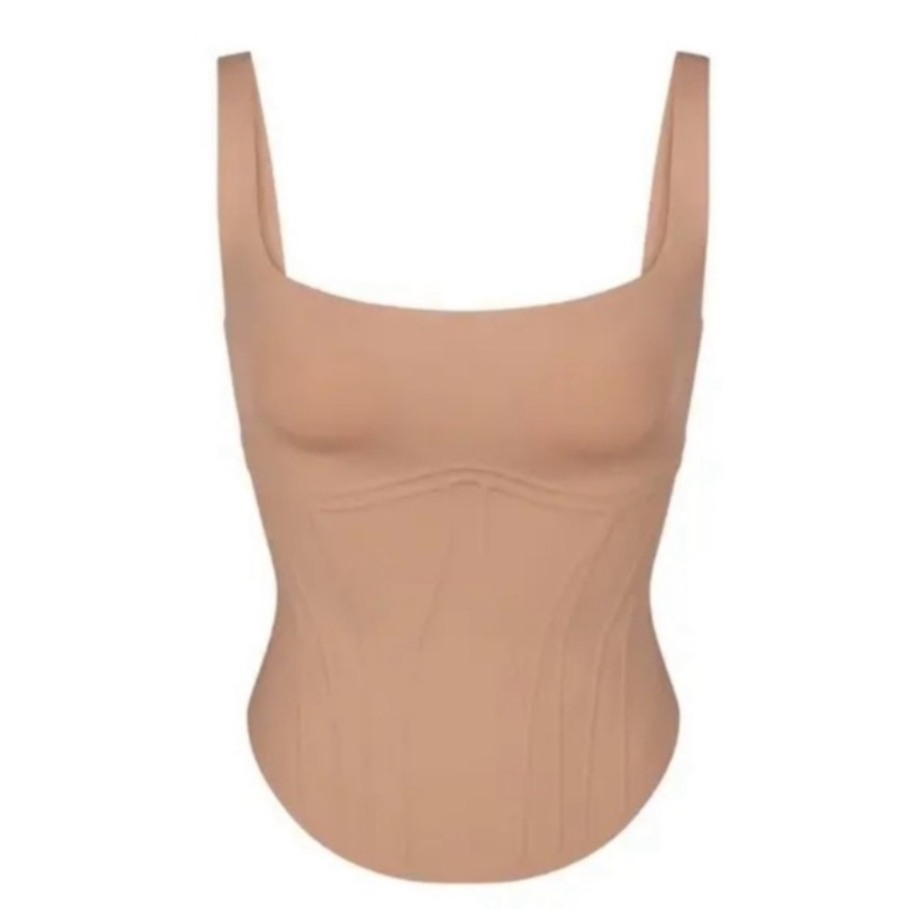NWT Skims Bonded Corset Group Long Sienna XL